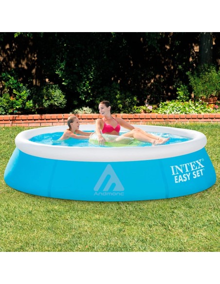 Intex Piscina Fuori Terra Easy Set Rotonda, 880 L, PVC, Azzurro, 183x51 cm