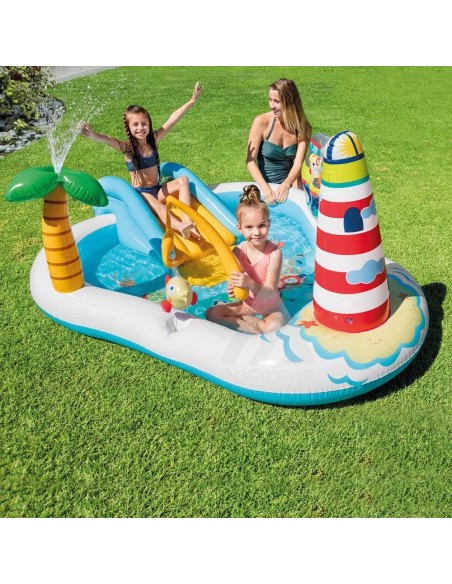 Intex Piscina centro giochi bambini 218 X 188 X 99 Cm, Multicolore