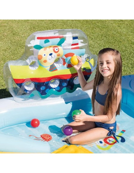 Intex Piscina centro giochi bambini 218 X 188 X 99 Cm, Multicolore