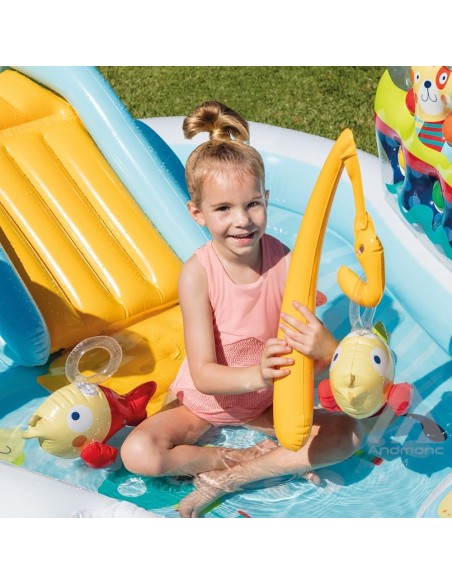 Intex Piscina centro giochi bambini 218 X 188 X 99 Cm, Multicolore