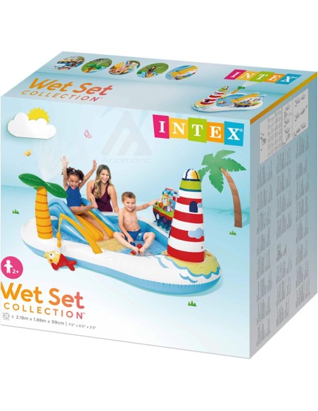 Intex Piscina centro giochi bambini 218 X 188 X 99 Cm, Multicolore
