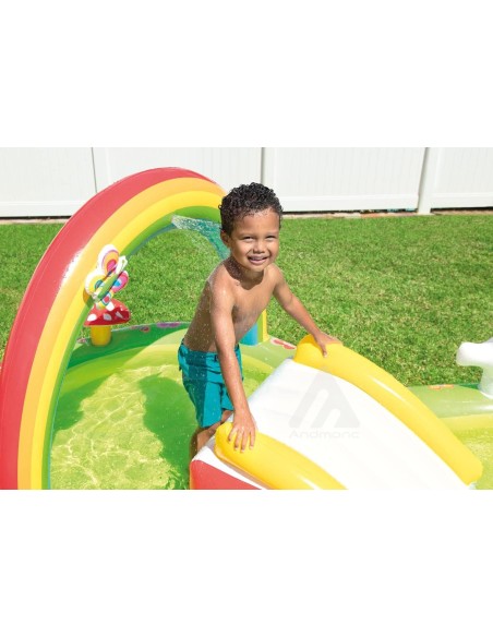 Intex Piscina centro giochi bambini 290 x 180 x 104 cm, Quadrato, 0-14 anni