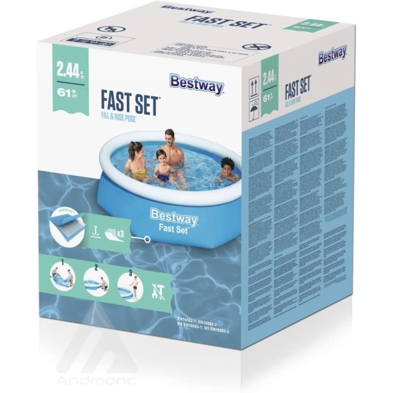 Piscina gonfiabile Fast Set Rotonda da 244x61 cm