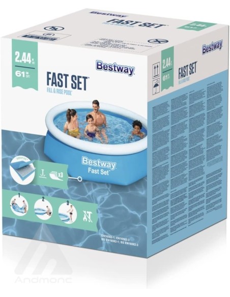 Piscina gonfiabile Fast Set Rotonda da 244x61 cm