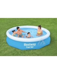Piscina gonfiabile Fast Set Rotonda da 305 x 66 cm, blu,...