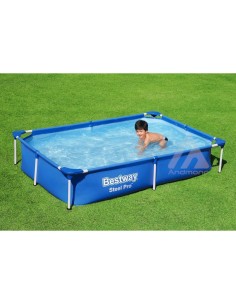 Piscina Rettangolare Fuori Terra 221x150x43 cm Giardino... 2