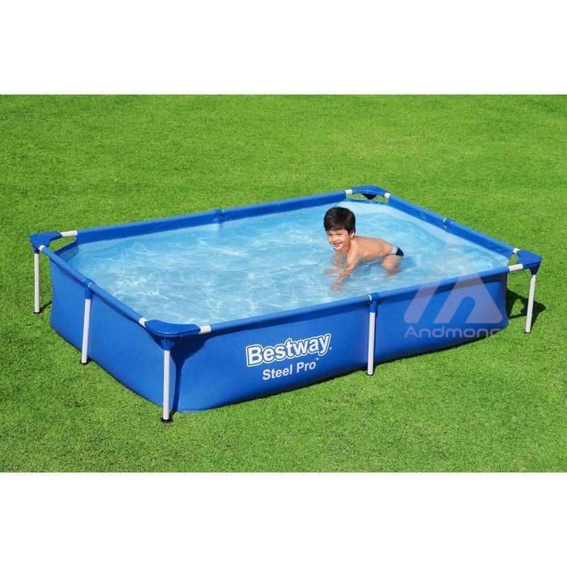 Piscina Rettangolare Fuori Terra 221x150x43 cm...