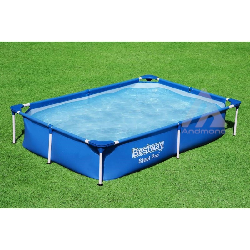 Piscina Rettangolare Fuori Terra 221x150x43 cm...