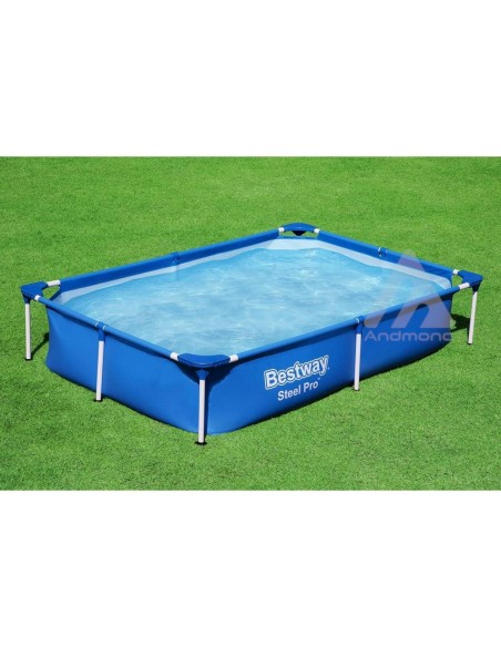 Piscina Rettangolare Fuori Terra 221x150x43 cm Giardino Bambini