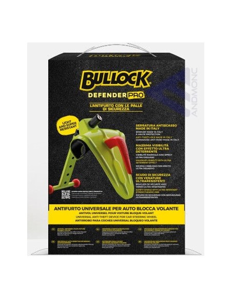 Bullock Defender pro antifurto per Auto blocca volante blocca sterzo
