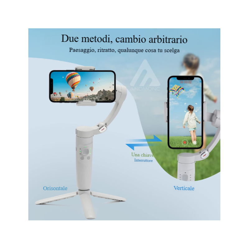 Stabilizzatore smartphone, Portatile e...