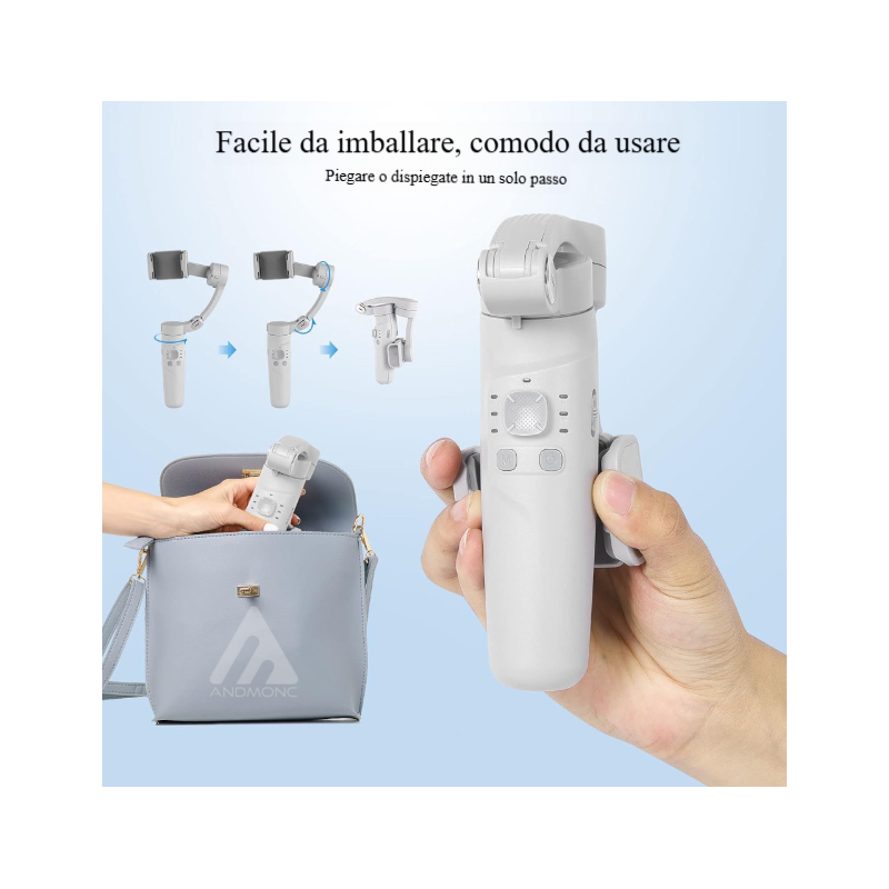 Stabilizzatore smartphone, Portatile e...