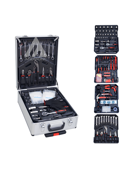 AMC Trolley Cassetta Attrezzi 849pz Valigia Professionale Fai da Te Accessori Misti