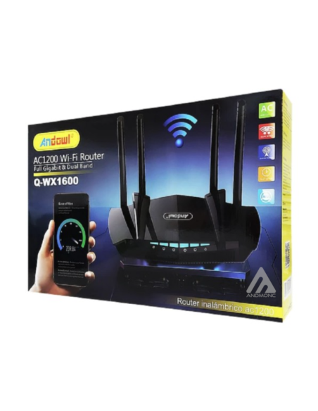 Router Wireless Ac1200 Wifi 2.4ghz+5ghz Full Gigabit Dual Band Wps Casa Q-Wx1600