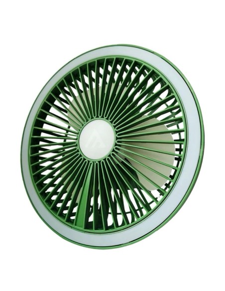 Ventilatore mini da scrivania con gancio luce LED