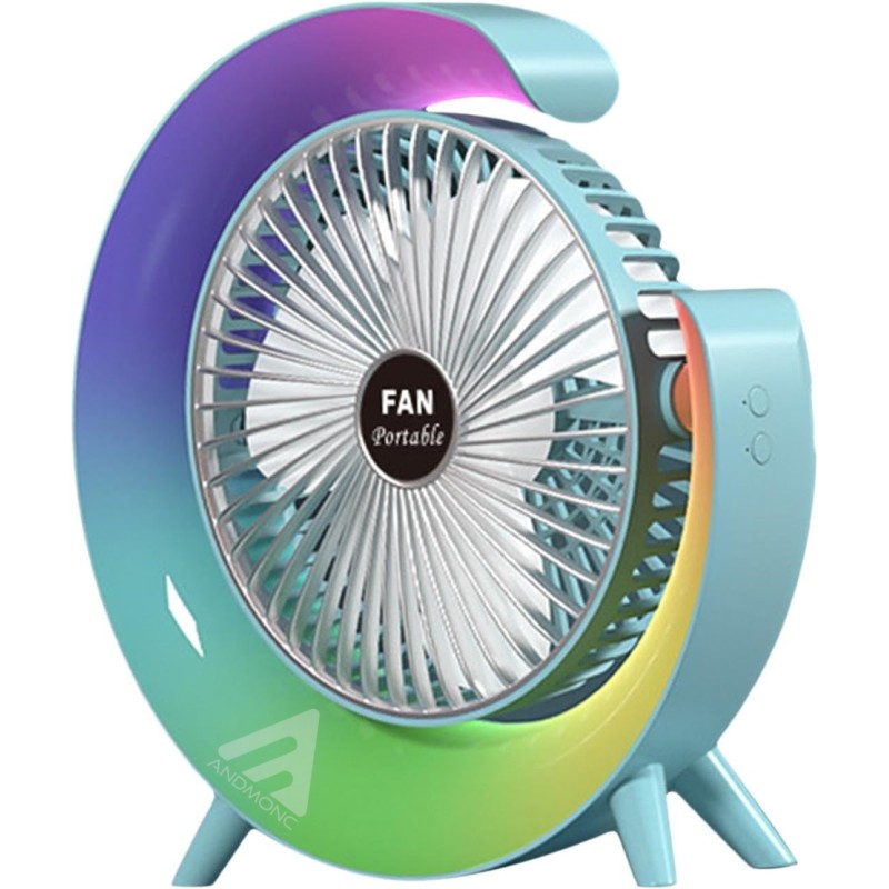Ventilatore con LED rgb portatile usb