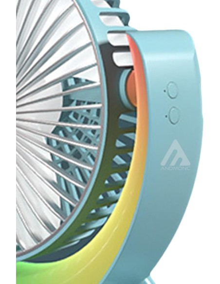 Ventilatore con LED rgb portatile usb