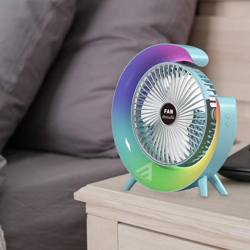 Ventilatore con LED rgb portatile usb