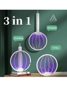 Racchetta per insetti, zanzare, mosche elettrica 3in1... 2