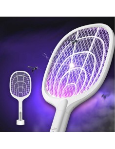 Racchetta Led Ricaricabile Per Zanzare Con Luce Attira... 2