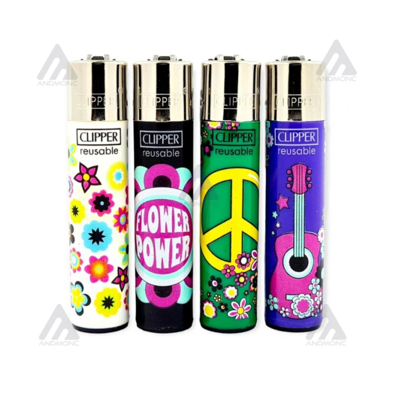 48pz. Clipper Accendini ricaricabili design misto
