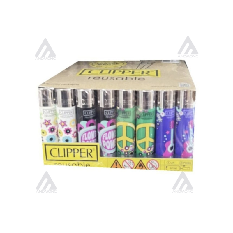 48pz. Clipper Accendini ricaricabili design misto