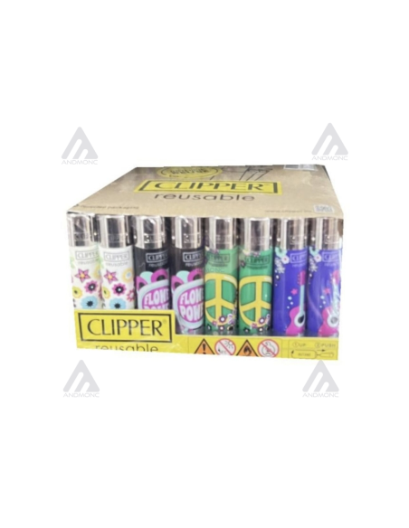 48pz. Clipper Accendini ricaricabili design misto