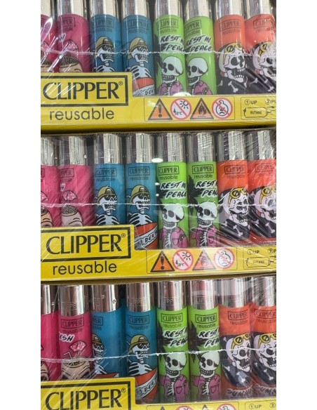 48pz. Clipper Accendini ricaricabili summer skulls