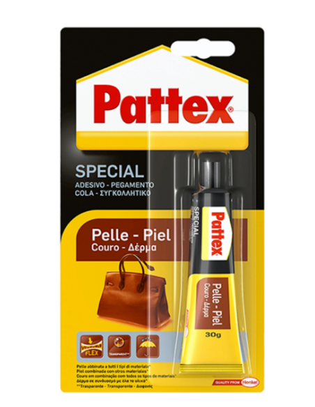 Pattex Special Pelle, Adesivo per la Riparazione di Pelle e Cuoio 3x 30g
