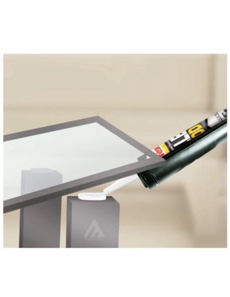 3x Pattex Millechiodi Trasparente, adesivo di montaggio a base acqua con presa immediata