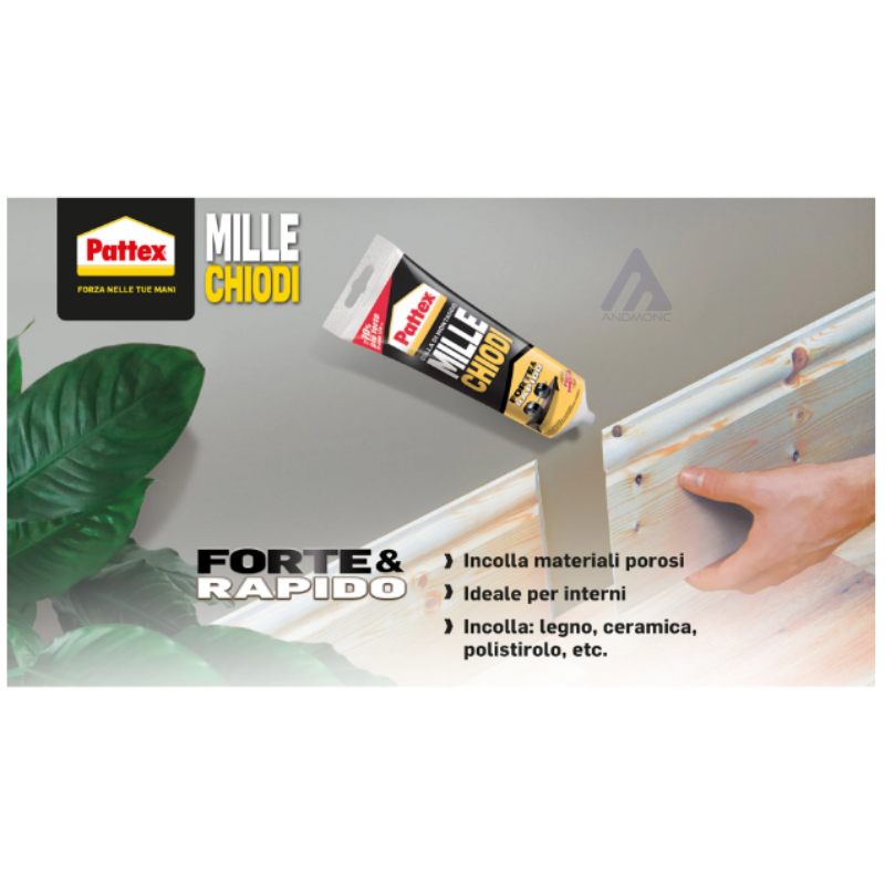 3x Pattex Millechiodi Forte e Rapido