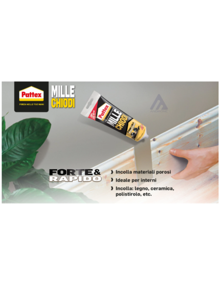 3x Pattex Millechiodi Forte e Rapido