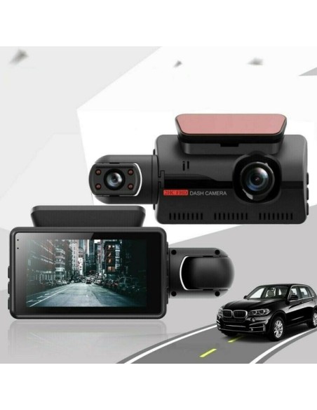 Telecamera Videoregistratore Dvr Auto Full Hd 1080p Display 3" 170° G-Sensor