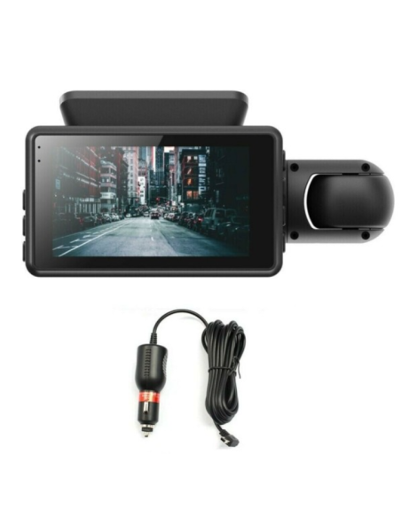 Telecamera Videoregistratore Dvr Auto Full Hd 1080p Display 3" 170° G-Sensor