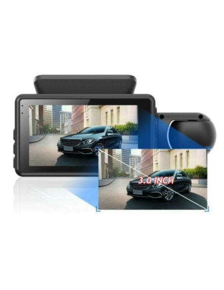 Telecamera Videoregistratore Dvr Auto Full Hd 1080p Display 3" 170° G-Sensor