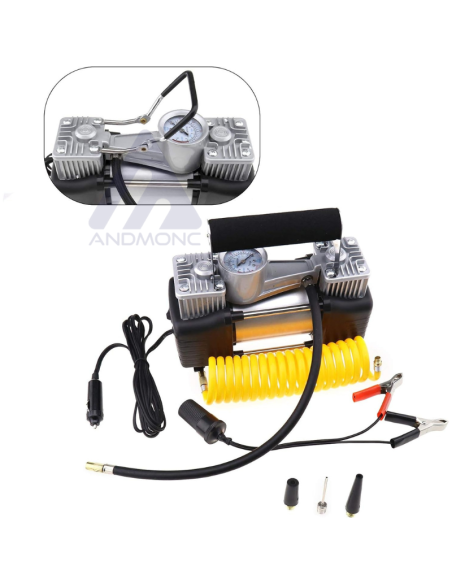 Compressore D'aria Pompa Auto Pneumatici Gonfiatore 150PSI 70L/min DC 12 V Elettrico