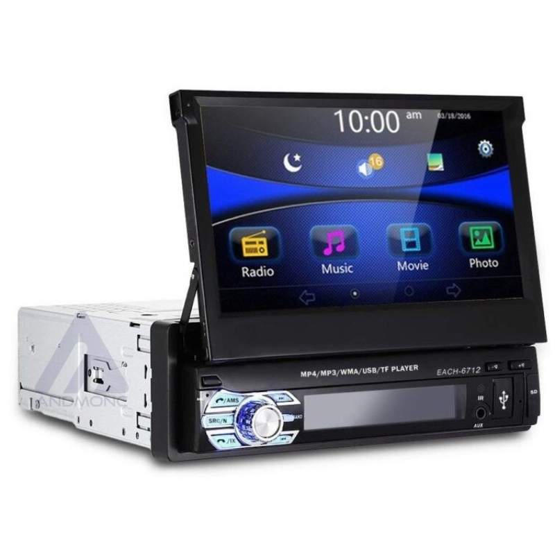Autoradio 1 DIN schermo a scomparsa 7″ touch