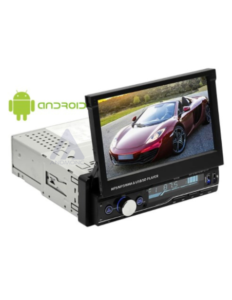 Autoradio 1 DIN schermo a scomparsa 7″ touch Android