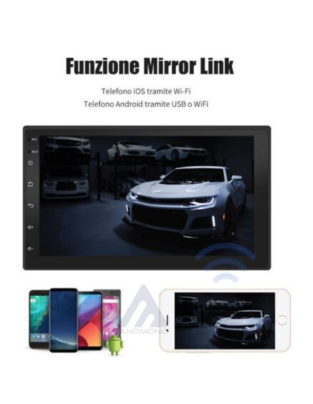 Stereo 7" Android 11 autoradio 2din aux hd bluetooth fm GPS WIFI Touch screen