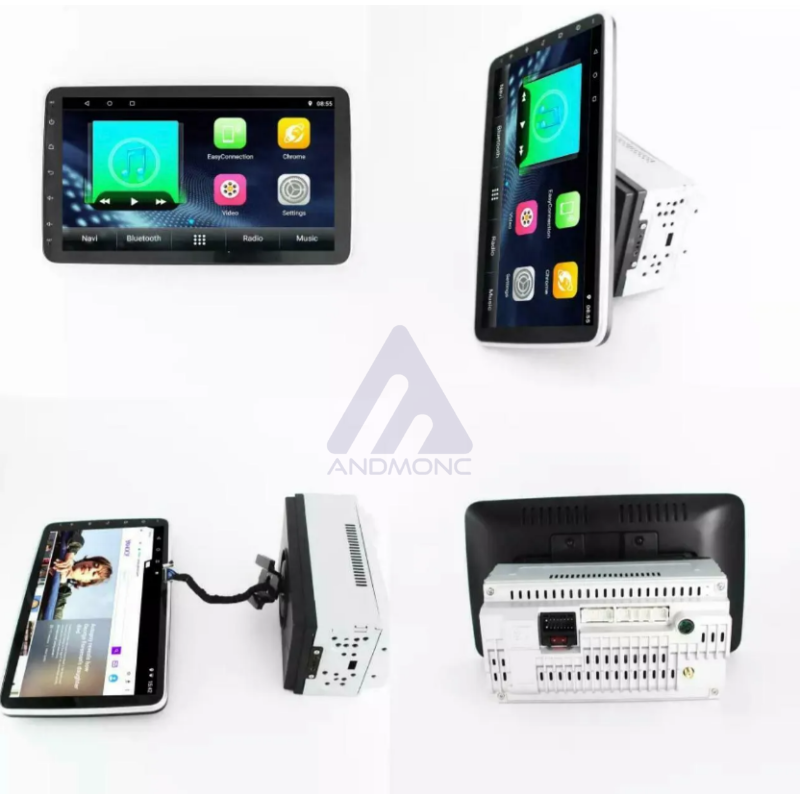 Autoradio 2din android wifi gps schermo estraibile