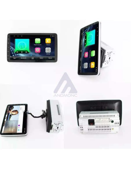Autoradio 2din android wifi gps schermo estraibile
