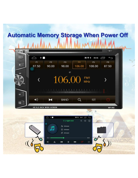Autoradio android gps navi dvd 2din