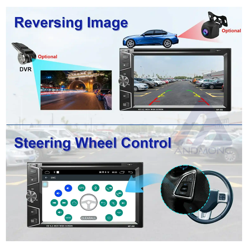 Autoradio android gps navi dvd 2din