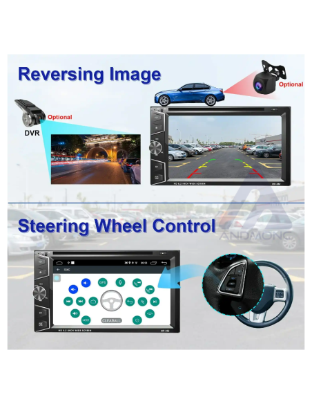 Autoradio android gps navi dvd 2din