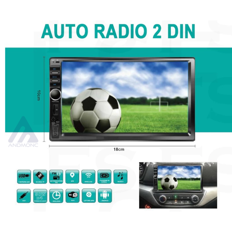 Autoradio 2 Din GPS Android 7" Ac79305