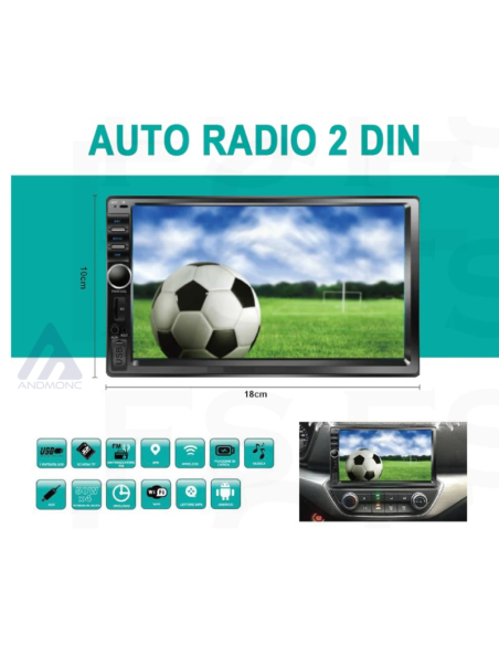 Autoradio 2 Din GPS Android 7" Ac79305