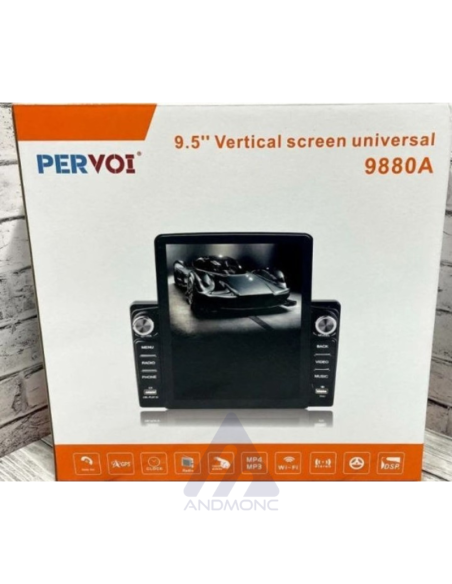 Autoradio universale 2din Bluetooth usb aux fm gps touch 9.5"