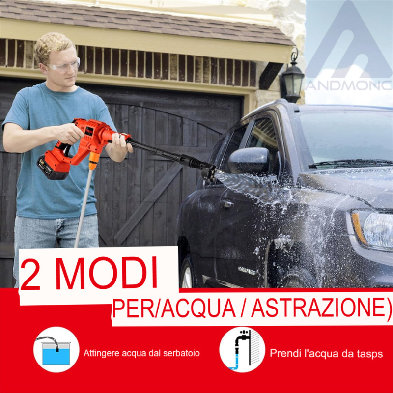 Idropulitrice elettrica ricaricabile destman...