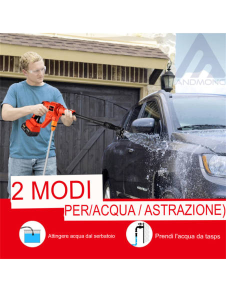 Idropulitrice elettrica ricaricabile destman dt-6860