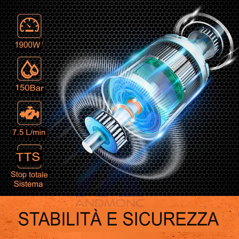 Idropulitrice elettrica 1400W destman dt-6880-95